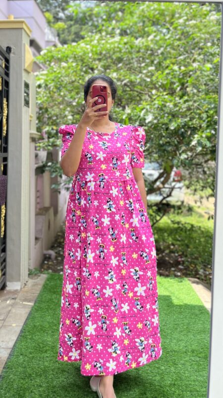 Maternity/Feeding Lounge wear - Zipless MaternityWear- LW Pink Mickey