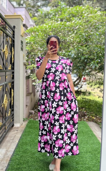 Maternity/Feeding Lounge wear - Zipless MaternityWear- LW Hibiscus