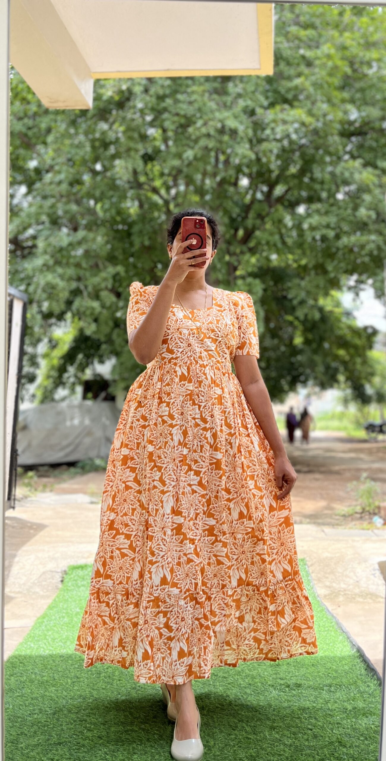 Cotton Maternity/Feeding kurti - SS - Chevanthi