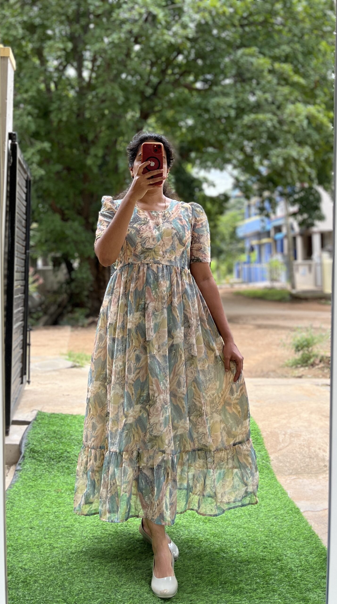 Georgette Maternity/ Feeding Maxi - 2tier - Marble