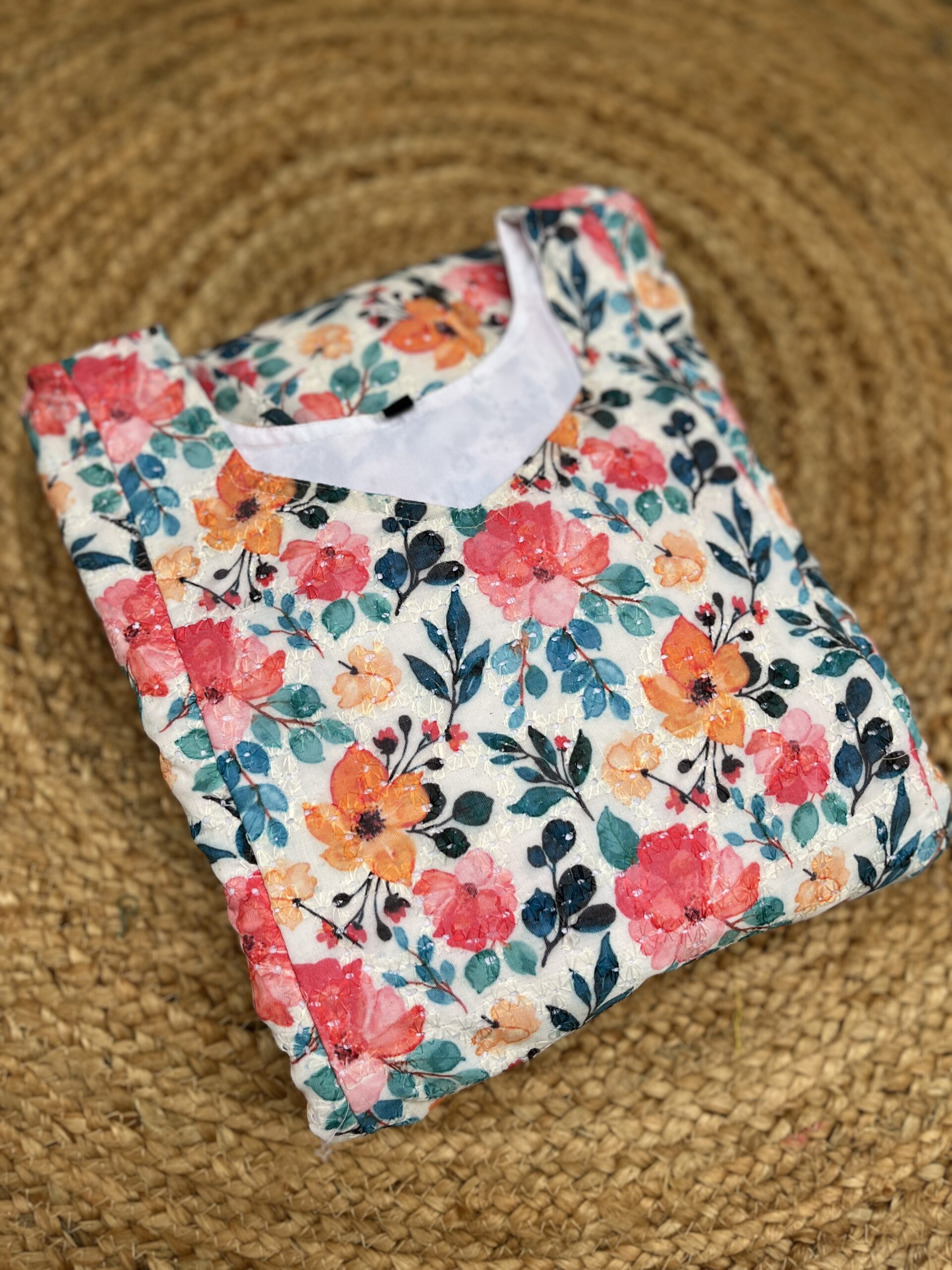 Maternity/Feeding kurti - Hakoba Blush - Image 2