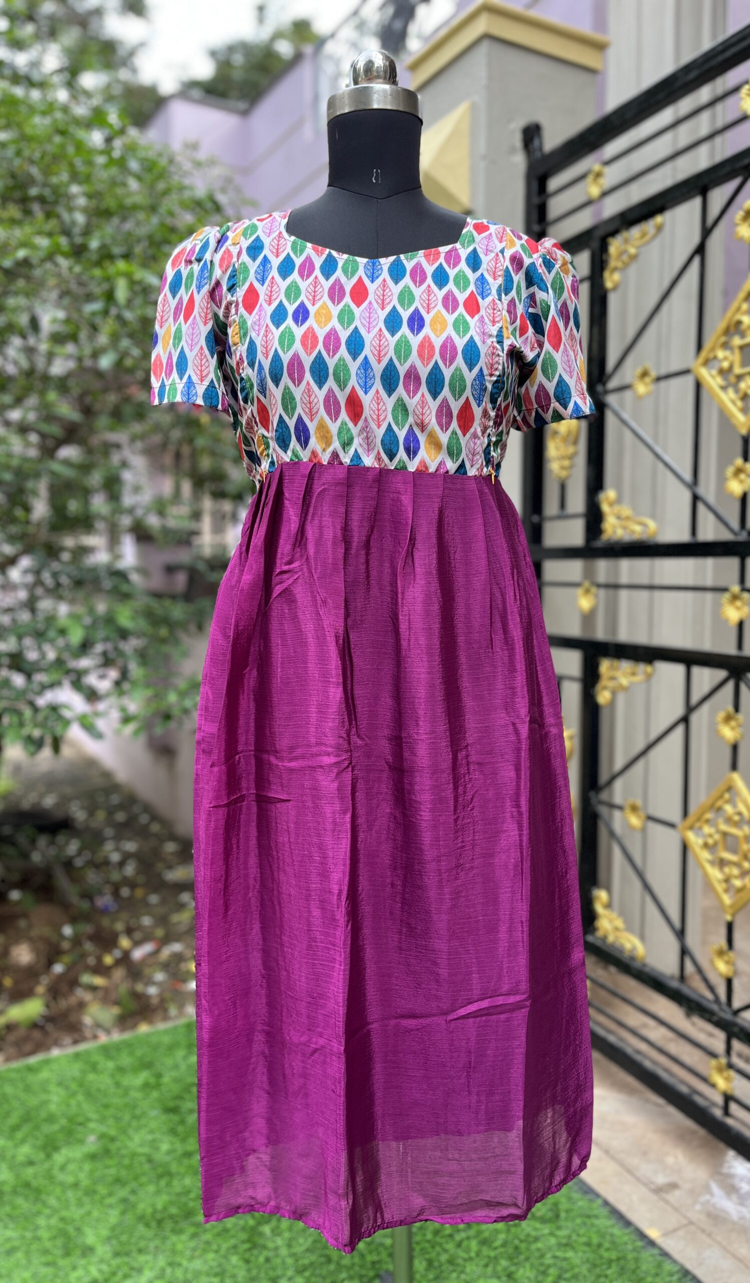 Maternity/Feeding Kurti -Digital silk
