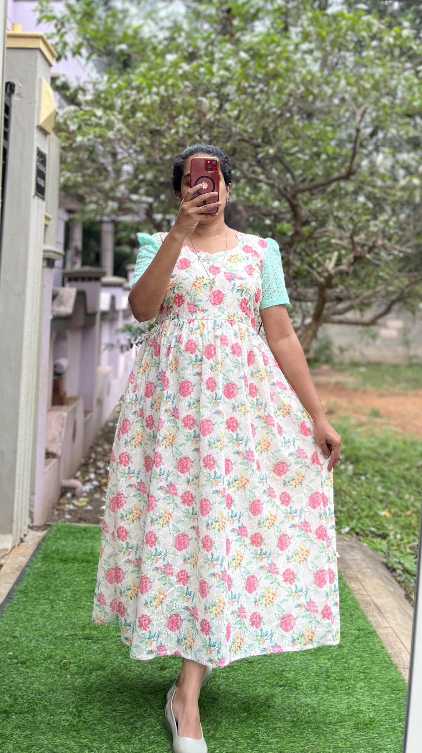 Maternity/Feeding kurti - Hakoba Printed Floral