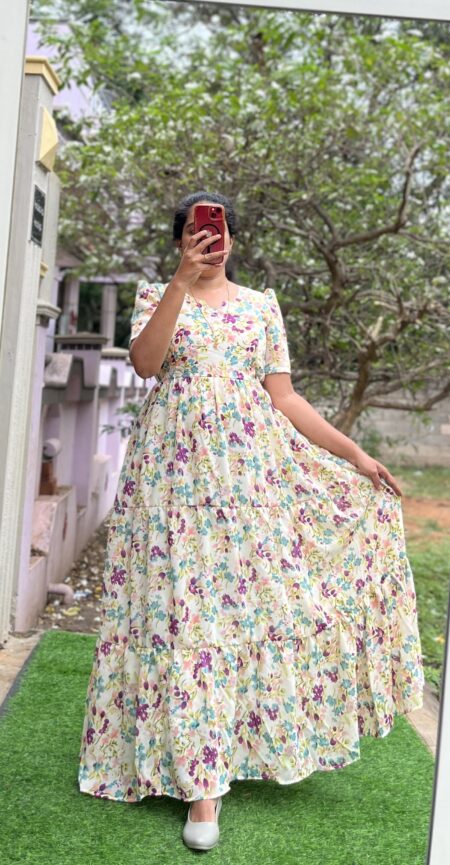 Georgette Maternity/ Feeding Maxi - 3tier - Georgette Monika