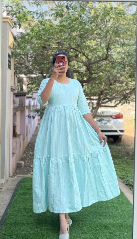 Cotton Maternity/Feeding kurti - Handloom Classic