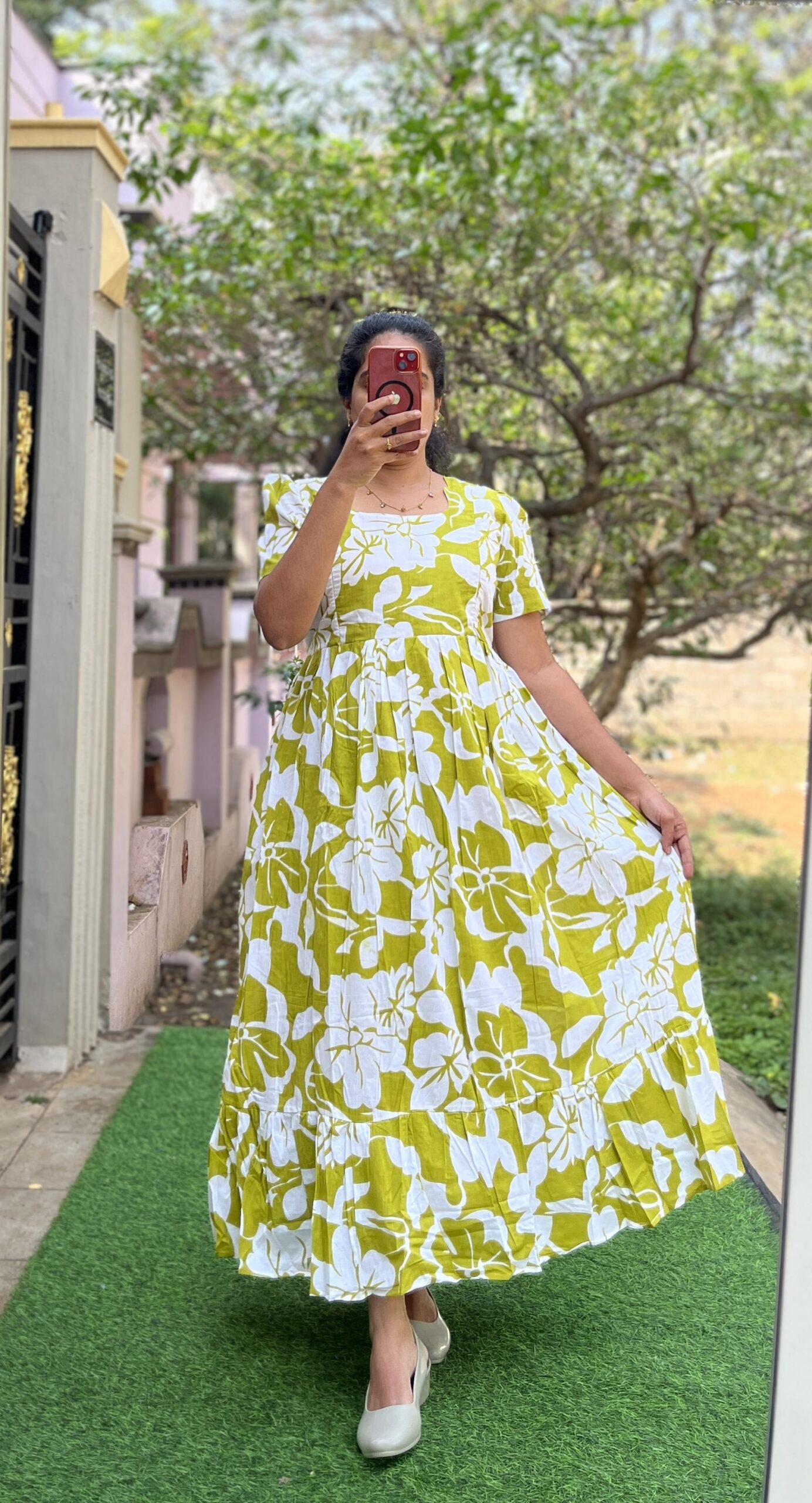 Cotton Maternity/Feeding kurti - SS - Cotton Green New