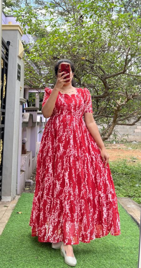 Georgette Maternity/ Feeding Maxi - 3tier - Georgette TRN