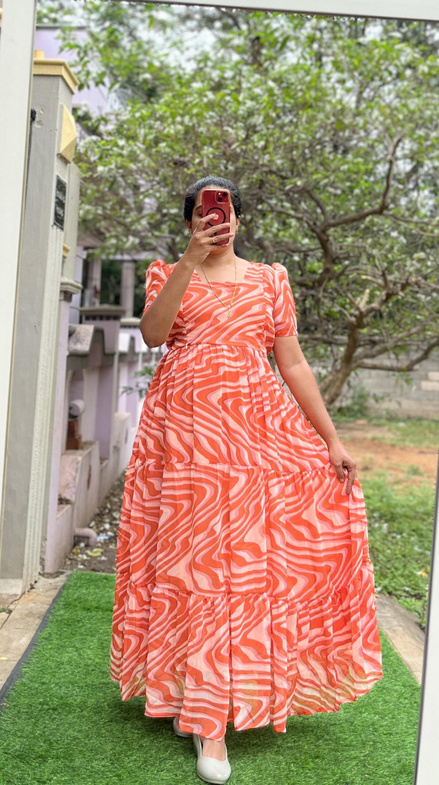 Georgette Maternity/ Feeding Maxi - 3tier - Georgette Curves