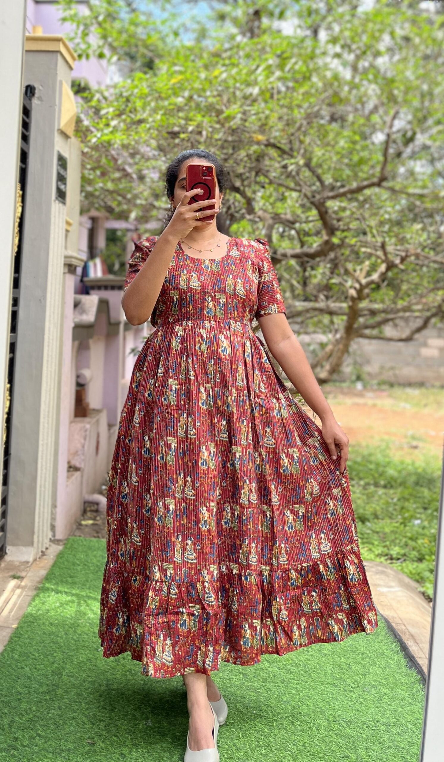 Cotton Maternity/Feeding kurti - SS - Kantha Cotton RajaRani