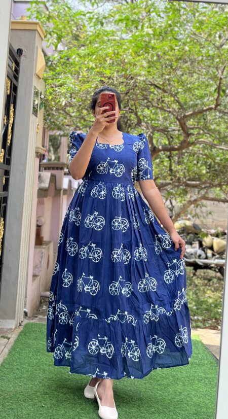 Cotton Maternity/Feeding kurti - Cotton Cycle Art