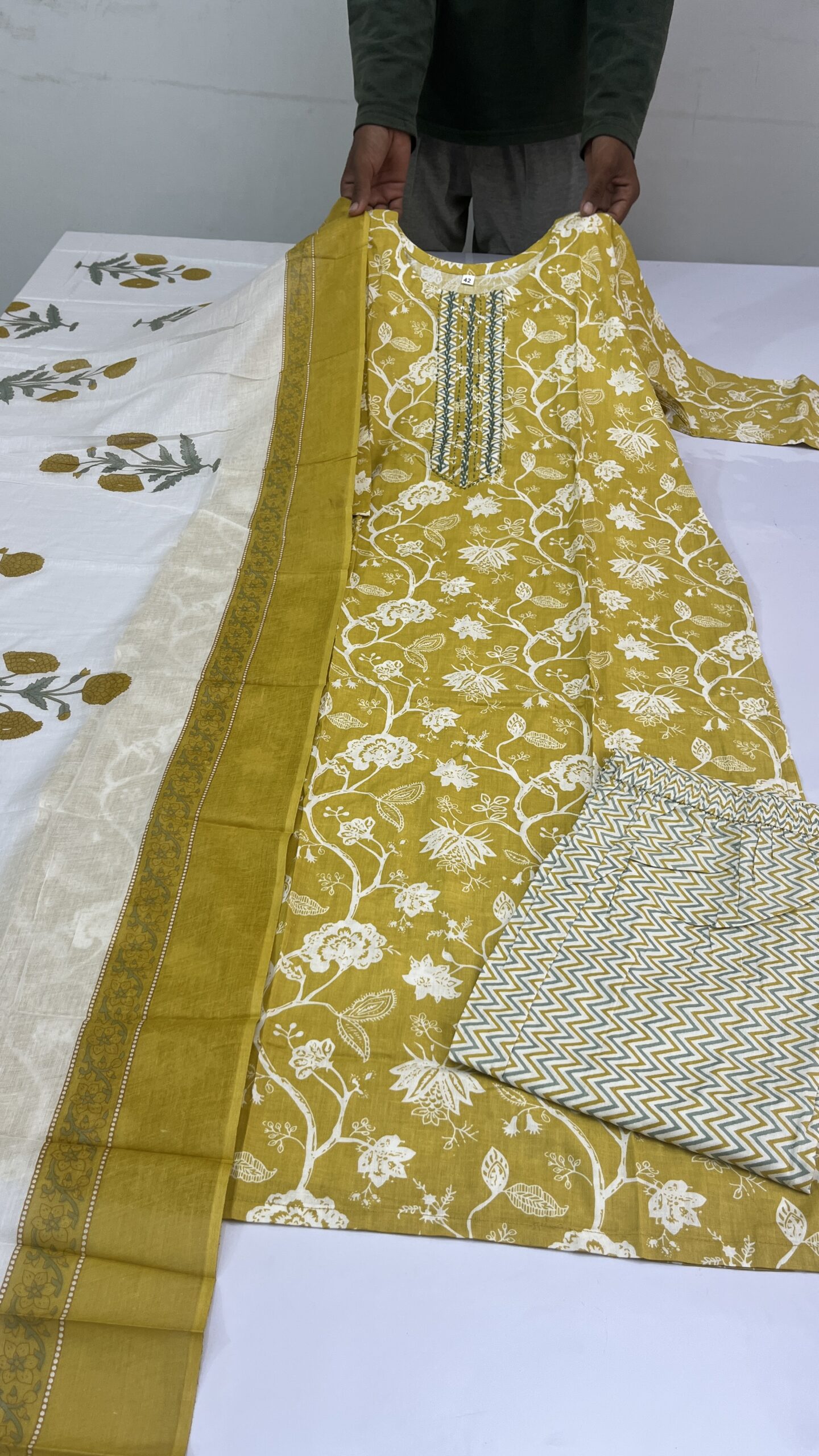 Cotton Kurti set - Normal 3pcs