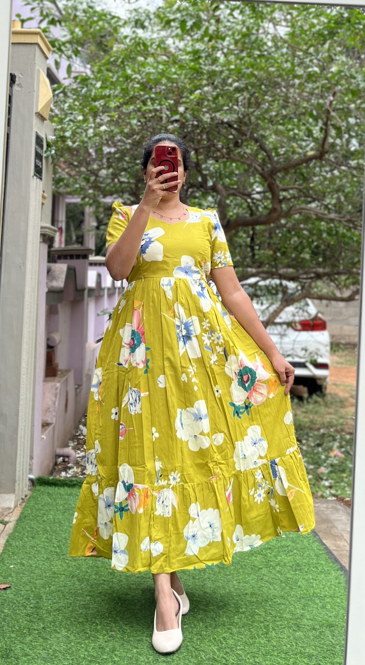 Cotton Maternity/Feeding kurti - Cotton Parrot