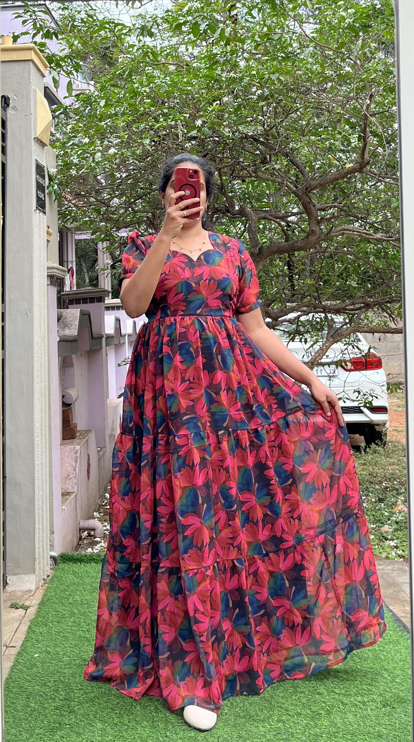 Georgette Maternity/ Feeding Maxi - 3tier - Georgette StarFlower