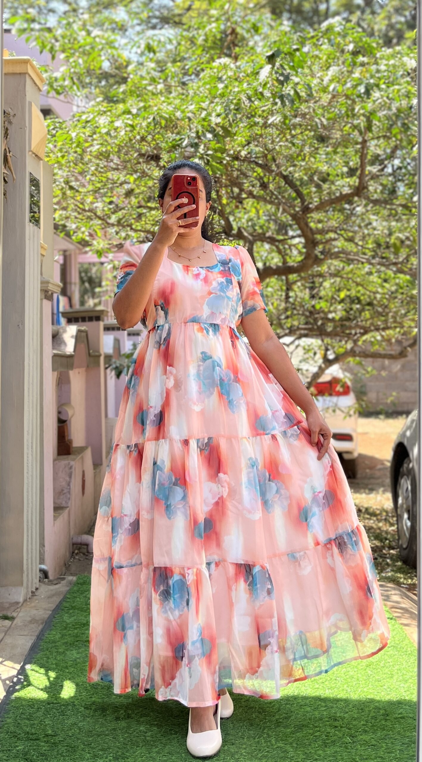 Georgette Maternity/ Feeding Maxi - 3tier GeorgetteSowmi