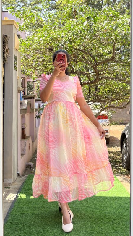 Georgette Maternity/ Feeding Maxi - 2tier - Georgette Multi