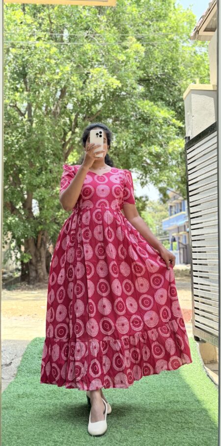 Cotton Maternity/Feeding kurti - Cotton Ring