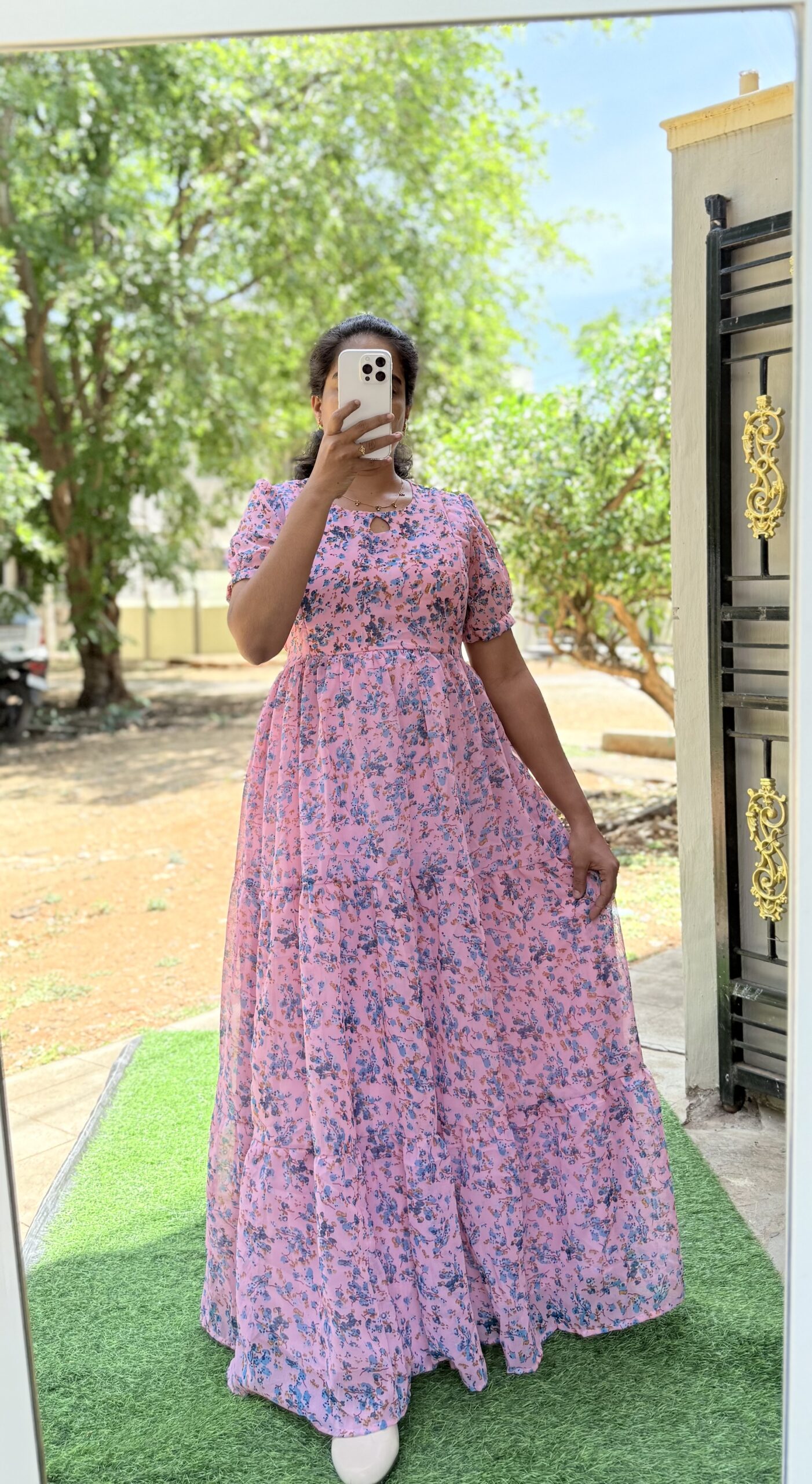 Georgette Maternity/ Feeding Maxi - 3tier - Georgette RR Rithu