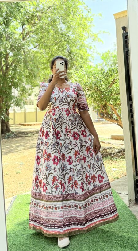 Cotton Long Border Maxi