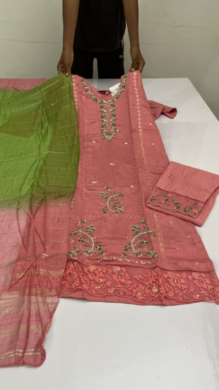 Kurti set - Normal 3pcs Purple - RM003