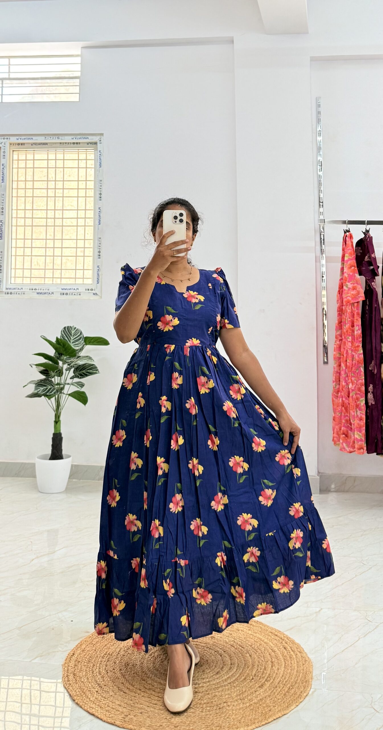 Cotton Maternity/Feeding kurti - Cotton Navya