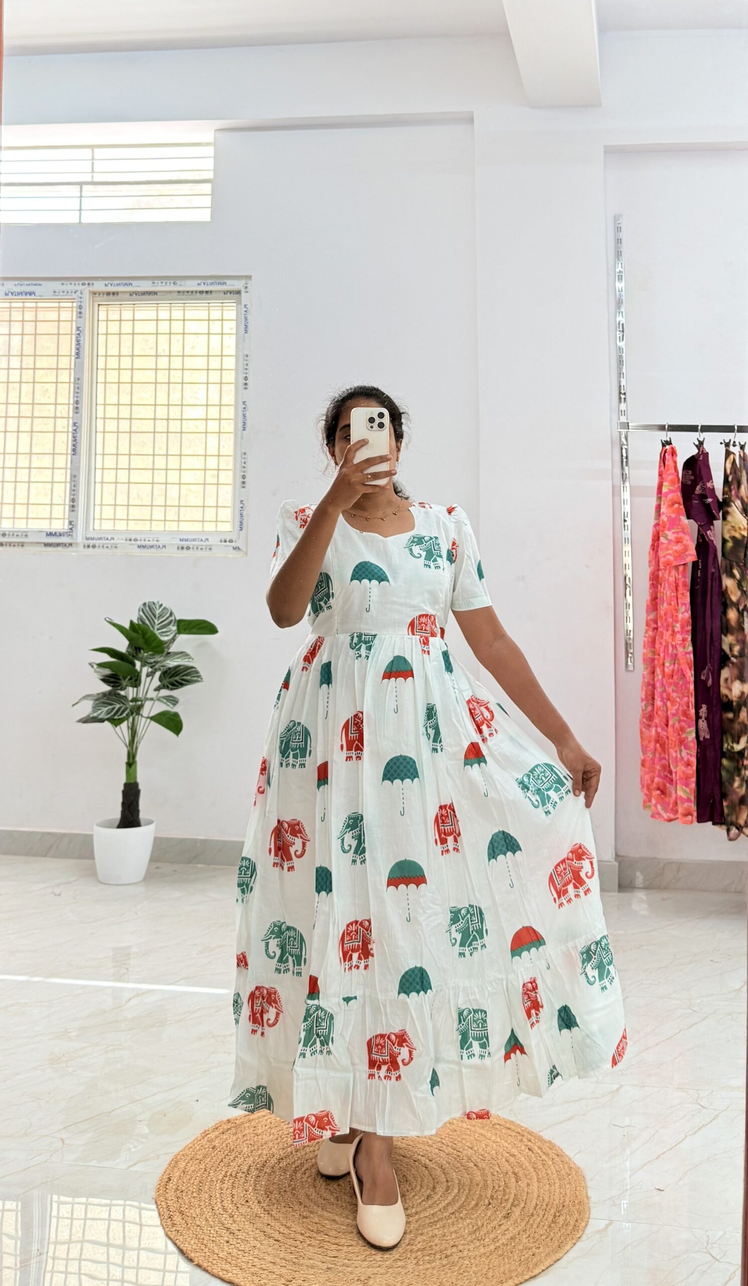 Cotton Maternity/Feeding kurti - Cotton Umbrella