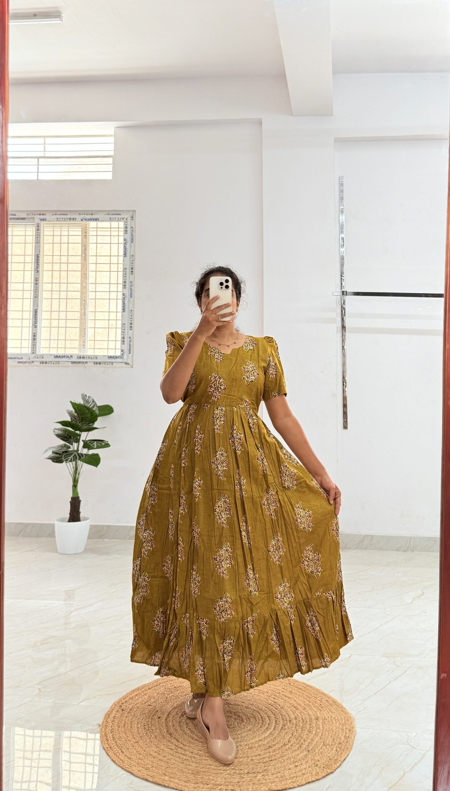 Cotton Maternity/Feeding kurti - Cotton Grass