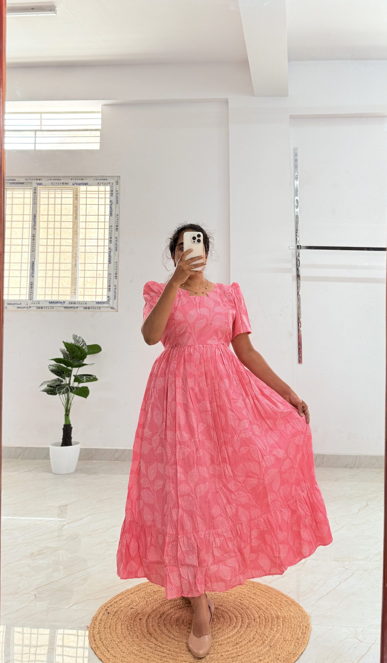 Cotton Maternity/Feeding kurti - Cotton Pastel
