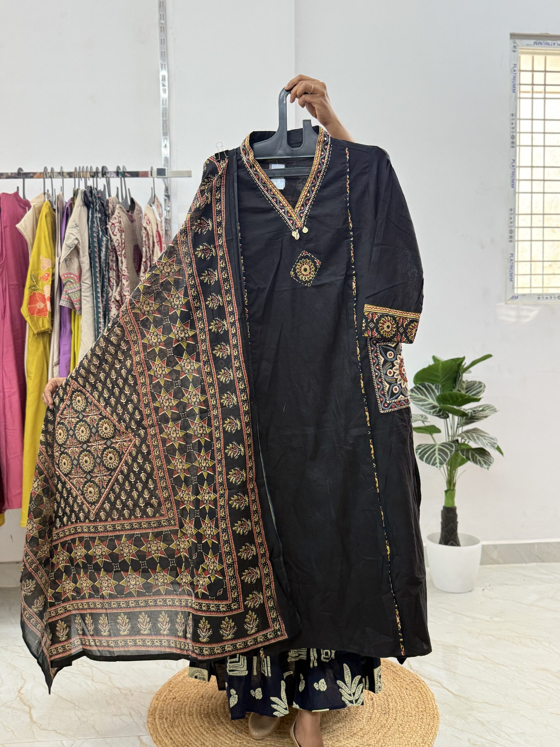 Kurti set - Cotton- Normal 3PC SET - TBD177 - Image 2
