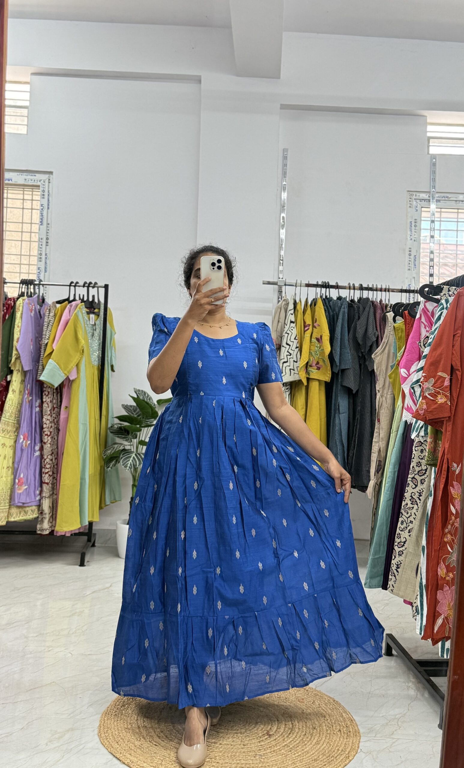 Maternity/Feeding kurti - Raw Silk - Abhi